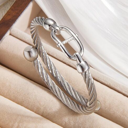 Gold Bracelets for Men Friendship Love Bangle Bracelets Adjustable Stainless Steel Cuff Bracelet Jewelry Birthday Gifts for Mens Womens in Saudi Arabia