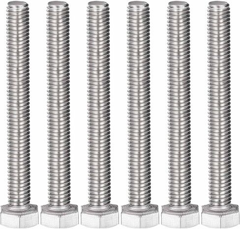 MroMax M8 عرافة الترباس M8-1.25x80 مللي متر عرافة الترباس عرافة مسمار لولبي الرأس البراغي 304 الفولاذ المقاوم للصدأ الخيوط بالكامل عرافة الحنفية البراغي 5 قطعة in Kuwait