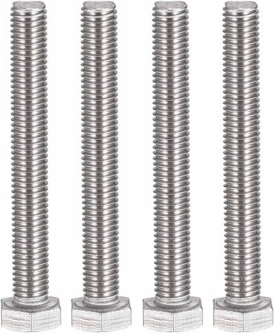 MroMax M8 Hex Bolt M8-1.25 x 80mm Hex Bolt Hex Head Screw Bolts 304 Stainless Steel Fully Threaded Hex Tap Bolts 5Pcs in Kuwait