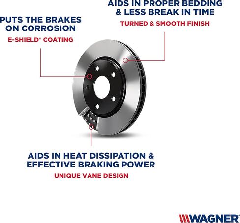 Wagner Brake BD126178E Disc Brake Rotor in Kuwait