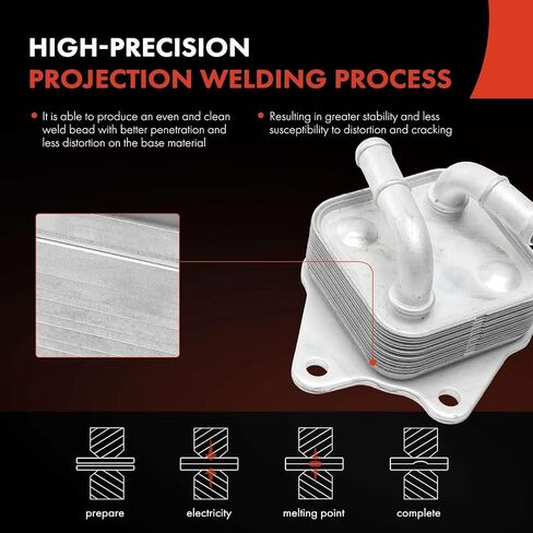 A-Premium Engine Oil Cooler Compatible with Toyota RAV4 2019-2022, RAV4 Prime 2021-2022, Highlander 2020-2022, Sienna 2021-2022, Venza 2021-2022, 2.5L in Saudi Arabia