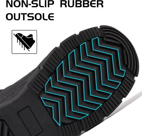 أحذية الثلوج الرجالية أحذية الشتاء المقاومة للماء للمشي لمسافات طويلة بسحاب للإغلاق في الهواء الطلق أحذية الطقس البارد in Kuwait