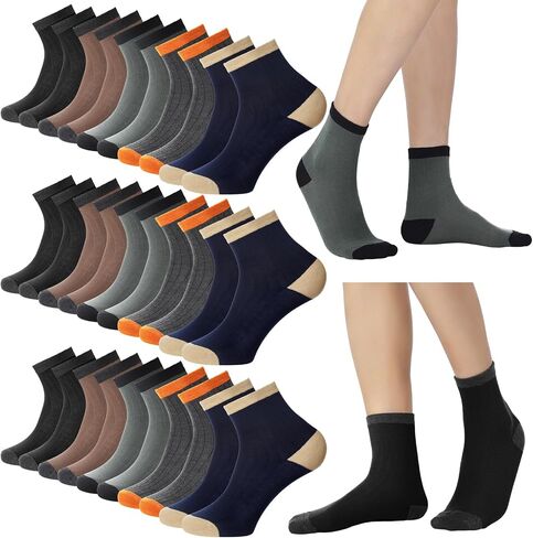 15 Pairs Mens Socks Bulk Cotton Moisture Control Thermal Athletic Crew Socks for Work Boots Sports Outdoor in Saudi Arabia