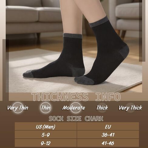 15 Pairs Mens Socks Bulk Cotton Moisture Control Thermal Athletic Crew Socks for Work Boots Sports Outdoor in Saudi Arabia