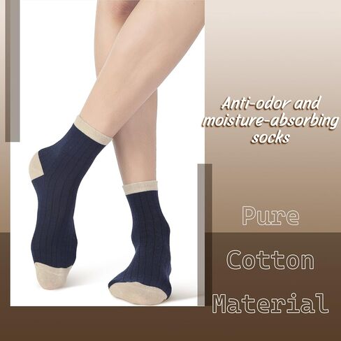 15 Pairs Mens Socks Bulk Cotton Moisture Control Thermal Athletic Crew Socks for Work Boots Sports Outdoor in Saudi Arabia
