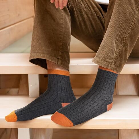 15 Pairs Mens Socks Bulk Cotton Moisture Control Thermal Athletic Crew Socks for Work Boots Sports Outdoor in Saudi Arabia