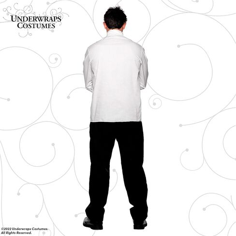 UNDERWRAPS -Men's Straight Jacket - White Front Closure Jacket, Buckles Costume in Saudi Arabia