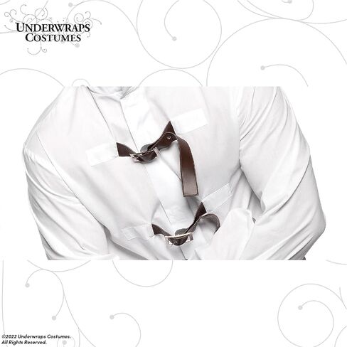 UNDERWRAPS -Men's Straight Jacket - White Front Closure Jacket, Buckles Costume in Saudi Arabia