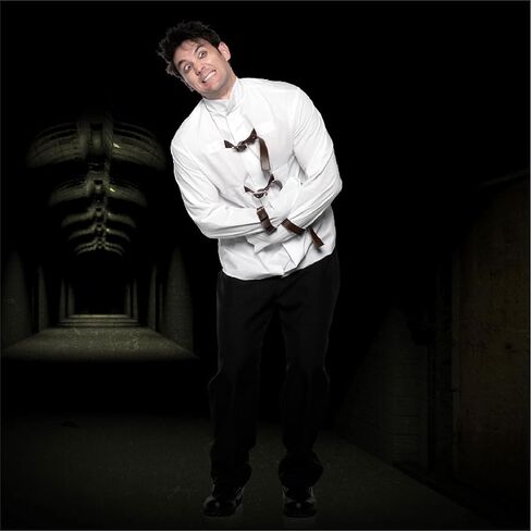 UNDERWRAPS -Men's Straight Jacket - White Front Closure Jacket, Buckles Costume in Saudi Arabia