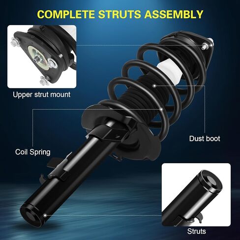 Front Right and Left Struts Assembly Shock Absorber with Coil Spring for Ford Transit Connect 2014-2022,272788 272787 in Saudi Arabia