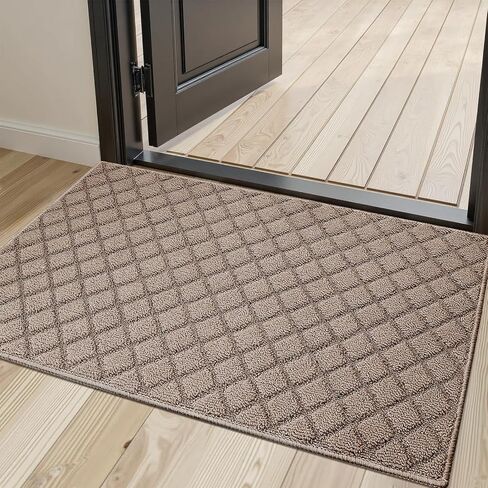 Azadx 2'x6' Indoor Outdoor Door Mat Heavy Duty Front Door Mat Ultra Absorbent Muddy Dirt Resist Welcome Door Mats Non-Slip Backing Entrance Mat for Home Commercial Outdoor Entrance Floor Mat in Kuwait