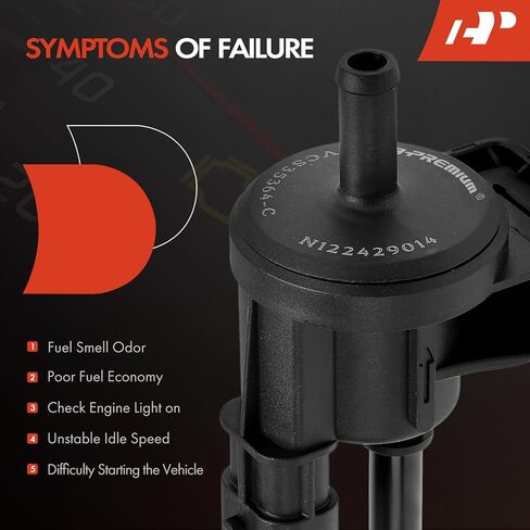 A-Premium Vapor Canister Purge Solenoid Valve Compatible with BMW E60 Series M5 2006-2010 5.0L, M6 2006-2010 5.0L in Saudi Arabia