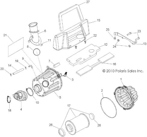 Polaris RZR Air Box Seal, Genuine OEM Part 5813078, Qty 1 in Saudi Arabia