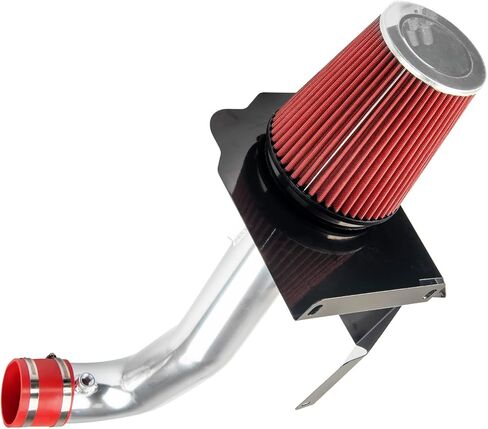 Torchbeam Cold Air Intake Filters System Kits Fit for Chevy Silverado GMC 1500 2014-2018 5.3L 6.2L V8, Aluminum Filter System Replacement Red in Saudi Arabia