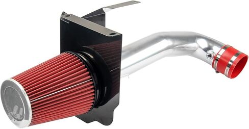 Torchbeam Cold Air Intake Filters System Kits Fit for Chevy Silverado GMC 1500 2014-2018 5.3L 6.2L V8, Aluminum Filter System Replacement Red in Saudi Arabia