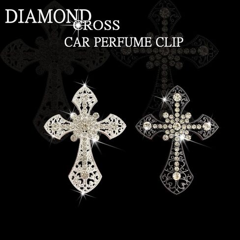 Bling Rhinestone Air Vent Clip with Car Freshener & Decoration,Cute Dash Decor Accessory in Kuwait