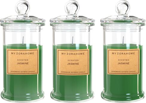شمعة معطرة بشمع الصويا على شكل زجاجة، شموع علاجية معطرة للمنزل أو كهدية عيد ميلاد/عطلة لأحبائك (حرق 3.5 أونصة/24 ساعة) in Saudi Arabia