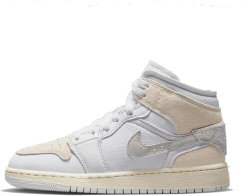 حذاء جوردن 1 ميد إس إي للرضع/الأطفال الصغار (FN7537-161، أبيض/وردي ليجيند-SAIL) مقاس 3 in Kuwait