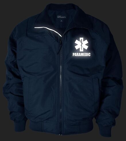Paramedic Heavyweight Jacket, Reflective Logo, Fleece body Lining & polyfill sleeve lining jacket in Saudi Arabia