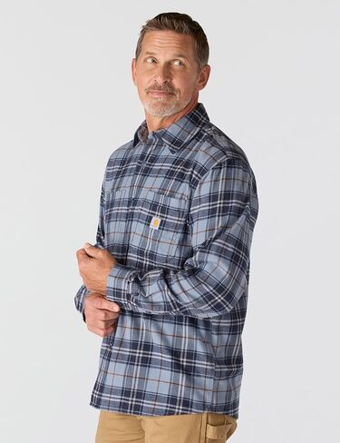 قميص Carhartt رجالي متين ومريح ومريح ومتوسط ​​الوزن من الفلانيل وأكمام طويلة in Saudi Arabia