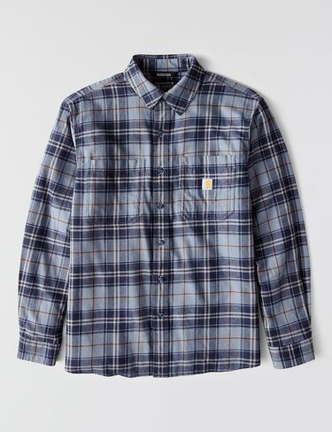 قميص Carhartt رجالي متين ومريح ومريح ومتوسط ​​الوزن من الفلانيل وأكمام طويلة in Saudi Arabia