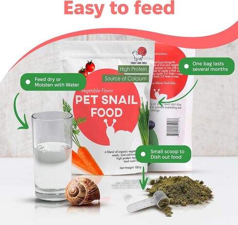 Vegetable Flavored Pet Land Snail Vegetables & fruit flavor - A Delicious Blend of Vegetables and Fruit Flavors for Your Beloved Pet by Snout and Shell in Kuwait