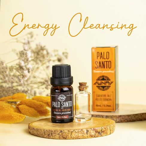 Palo Santo Essential Oil l Premium 10ml Undiluted Pure Bursera graveolens Oil l for Aromatherapy and Cleansing l for Diffuser l Munay in Saudi Arabia