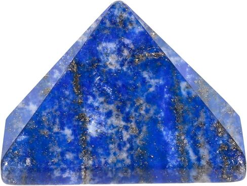 Natural Crystal Handcrafted Orgone Pyramid for Divination Good Luck Chakra Balance Home Decoration, Lapis Lazuli in Kuwait