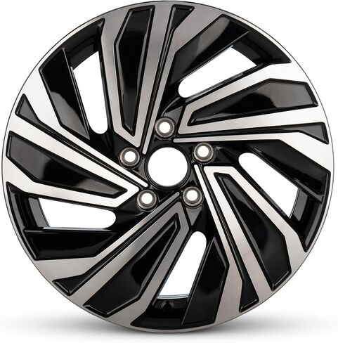 For 2019-2021 Volkswagen Jetta 17 Inch Machined Face with Painted Inlay Black Rim - OE Direct Replacement - Road Ready Car Wheel in Saudi Arabia