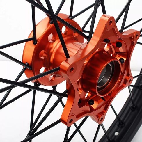 TOFR 21" 19" Wheels Hubs Rims for SX SX-F XC-F XC-W EXC 125 250 350 450 500 530 540 2003-2021 Complete Set Orange in Kuwait