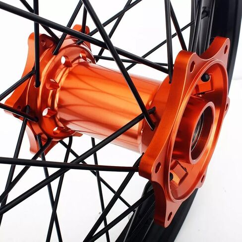 TOFR 21" 19" Wheels Hubs Rims for SX SX-F XC-F XC-W EXC 125 250 350 450 500 530 540 2003-2021 Complete Set Orange in Kuwait