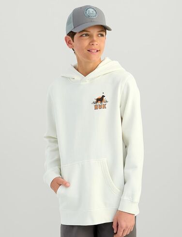 HUK Cotton Fleece Hoodie, Soft, Warm, Comfortable Hooded Sweatshirt Pullover for Kids in Saudi Arabia