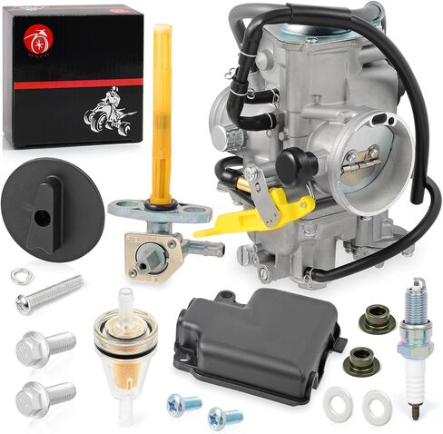 المكربن ​​وصمام الوقود بيتكوك مع رافعة لهوندا TRX400EX Sportrax 400EX TRX400X 1999-2014 Carb in Saudi Arabia