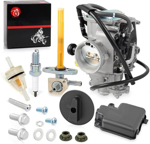 المكربن ​​وصمام الوقود بيتكوك مع رافعة لهوندا TRX400EX Sportrax 400EX TRX400X 1999-2014 Carb in Saudi Arabia
