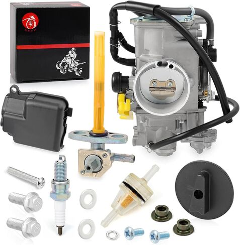 المكربن ​​وصمام الوقود بيتكوك مع رافعة لهوندا TRX400EX Sportrax 400EX TRX400X 1999-2014 Carb in Saudi Arabia