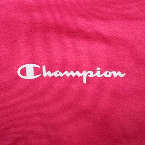 Champion Script Logo Men's (Knoutout Pink) Powerblend 1/4 Zip Pullover Jacket (M) in Saudi Arabia