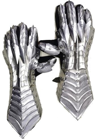 Medieval Nazgul Ringwraith Armor Gauntlets, Gothic Metal Cosplay Gloves, Fantasy Costume Prop Accessories, Adult Size in Saudi Arabia