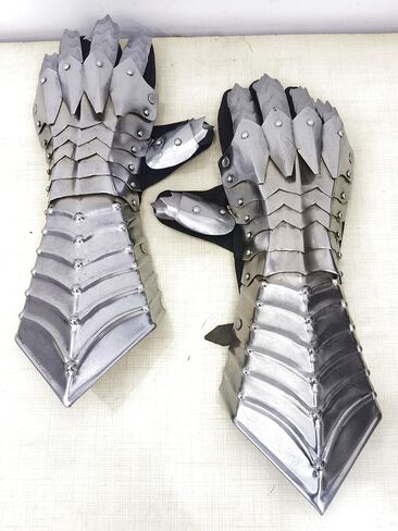 Medieval Nazgul Ringwraith Armor Gauntlets, Gothic Metal Cosplay Gloves, Fantasy Costume Prop Accessories, Adult Size in Saudi Arabia
