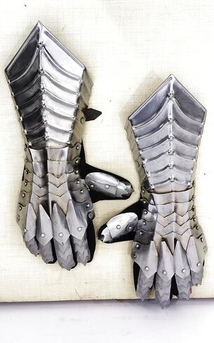 Medieval Nazgul Ringwraith Armor Gauntlets, Gothic Metal Cosplay Gloves, Fantasy Costume Prop Accessories, Adult Size in Saudi Arabia