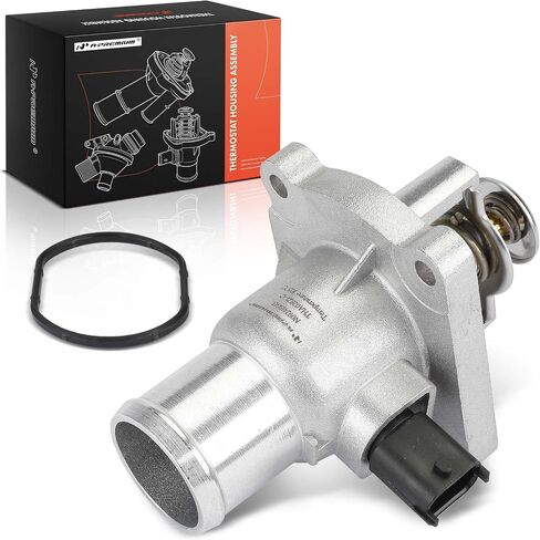 A-Premium Engine Coolant Thermostat Housing Assembly with O-ring & Sensor Compatible with Chevrolet Cruze, Cruze Limited, Sonic, Trax, Aveo, Aveo5 & Pontiac G3, G3 Wave & Suzuki Swift+, 1.6L 1.8L in Saudi Arabia
