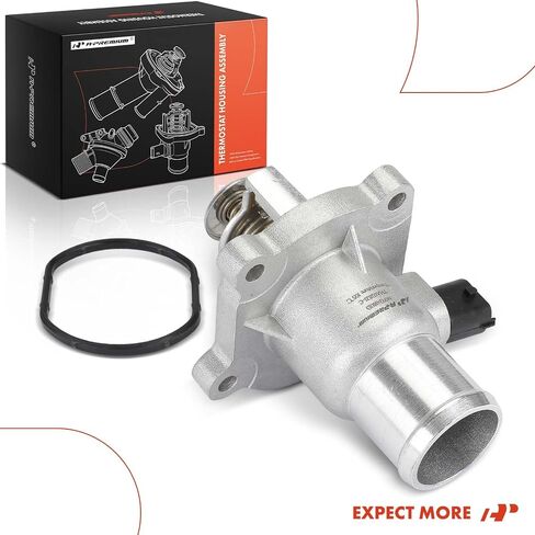 A-Premium Engine Coolant Thermostat Housing Assembly with O-ring & Sensor Compatible with Chevrolet Cruze, Cruze Limited, Sonic, Trax, Aveo, Aveo5 & Pontiac G3, G3 Wave & Suzuki Swift+, 1.6L 1.8L in Saudi Arabia