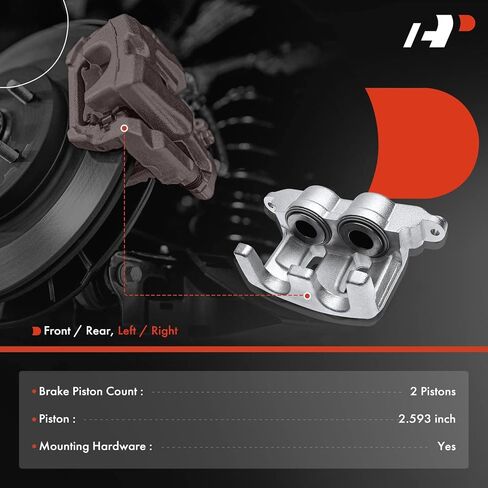 A-Premium Disc Brake Caliper Assembly Without Bracket Compatible with Select Ford Models - F53 2008-2009 2011-2016, F59 2011-2017, F650 2004-2008 in Saudi Arabia