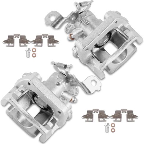 Rear Brake Caliper Set Right + Left Assembly w/Bracket 19B3796 19B3797 Compatible for Toyota Matrix Corolla Vibe 1.8L 2.4L 2009-2019 (Set of 2) in Saudi Arabia