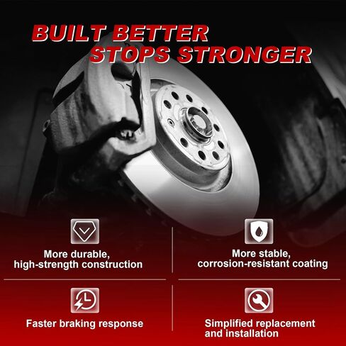 Rear Brake Caliper Set Right + Left Assembly w/Bracket 19B3796 19B3797 Compatible for Toyota Matrix Corolla Vibe 1.8L 2.4L 2009-2019 (Set of 2) in Saudi Arabia