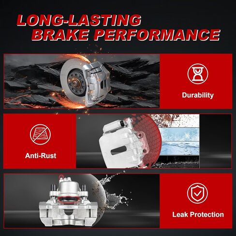 Rear Brake Caliper Set Right + Left Assembly w/Bracket 19B3796 19B3797 Compatible for Toyota Matrix Corolla Vibe 1.8L 2.4L 2009-2019 (Set of 2) in Saudi Arabia