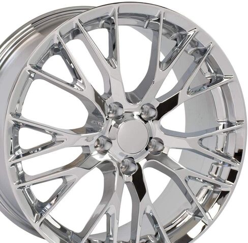 OE Wheels CV22C 19 Inch Rim Fits Corvette C7 Z06 Style 5x120.65 19x8.5 Chrome - Hollander 5734 (1) in Saudi Arabia