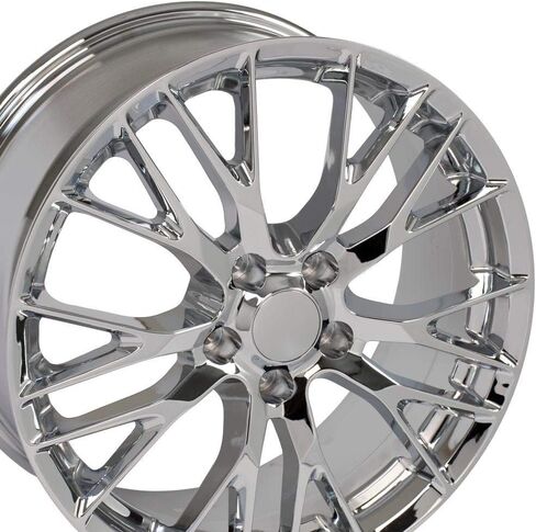 OE Wheels CV22C 19 Inch Rim Fits Corvette C7 Z06 Style 5x120.65 19x8.5 Chrome - Hollander 5734 (1) in Saudi Arabia