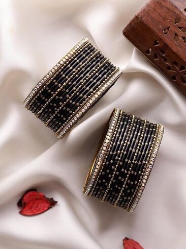 Indian Bangles For Women - Set Of 30 Pcs Bollywood Indian Jewelry Sets For Women, Metal Bangles in Saudi Arabia