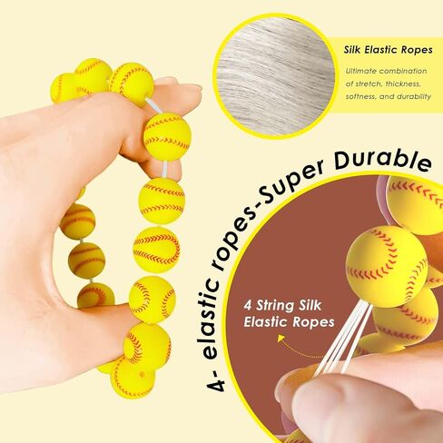 Handmade Wristlet Keychain, Key Ring Bracelet for Women, Bangle Key Chain Holder,Silicone Beads Key Ring in Saudi Arabia