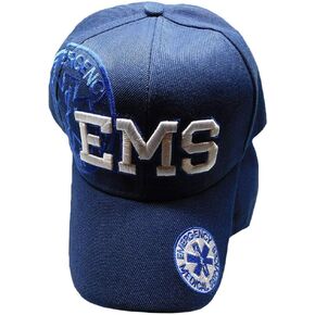 Trade Winds Embroidered Royal Blue EMS Medical Shadow Baseball Style Cap Hat (RUF) in Saudi Arabia